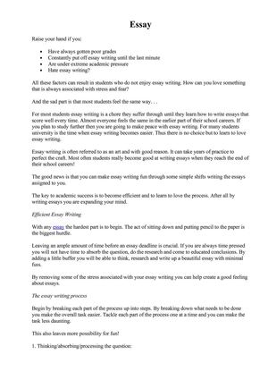 essay