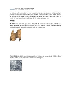 HISTORIA DE LA INFORMATICA