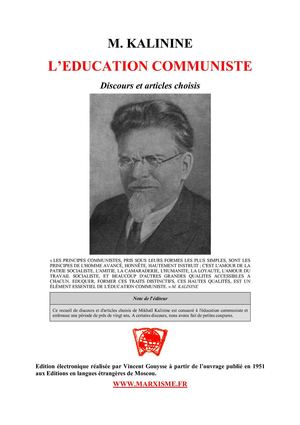 Mikhaïl Kalinine : l'éducation communiste