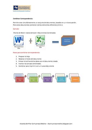 Combinar Correspondencia