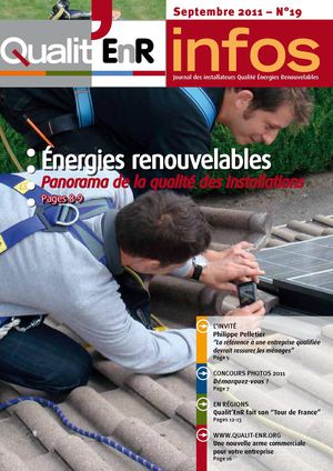 Qualit'EnR infos n°19 - Septembre 2011
