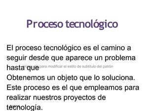 proceso tecnologico