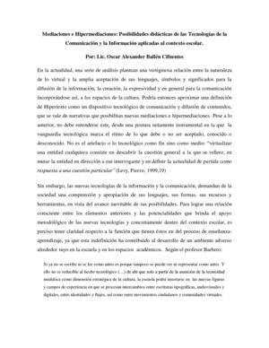 mediaciones e hipermediaciones