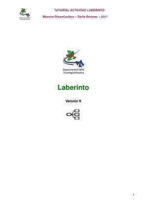 Manual para la actividad LABERINTO