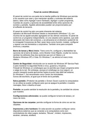 PANEL DE CONTROL