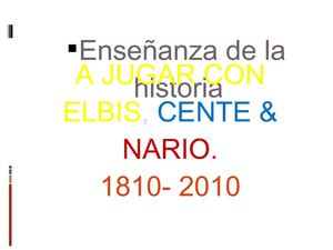 juego de roles. Bicentenario de colombia. 