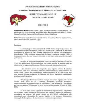 Consenso Hepatite B 2005