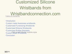 Customized Silicone Wristbands from Wristbandconnection.com