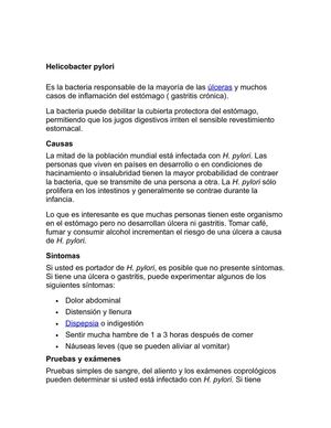 Helicobacter Pylori
