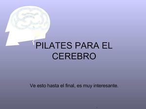 pilates para el cerebro