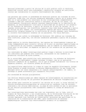 Neuronas producidas a partir de células de la piel podrían curar el Parkinson