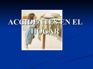 accidentes en el hogar