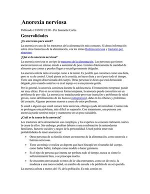 Anorexia nerviosa-Bulimia