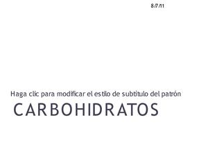 carbohidratos