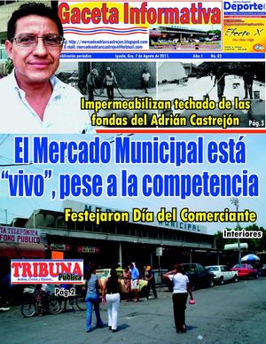 Gaceta Informativa del Mercado Municipal Gral. Adrián Castrejón