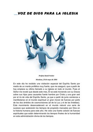 David Nesher: Voz de Dios para la Iglesia