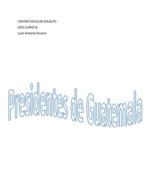 presidentes guatemala