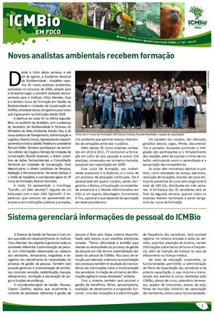Boletim  ICMBio em Foco nº 157‏