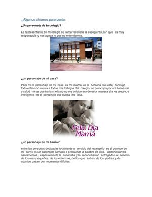 algunos chismes para contar