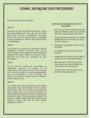 Como apagar un incendio