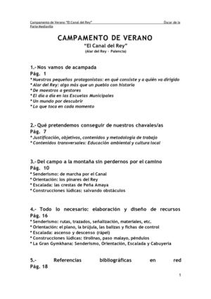 3.- CAMPAMENTOS de Verano