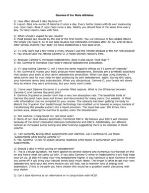 Gamma-O for Male Athletes