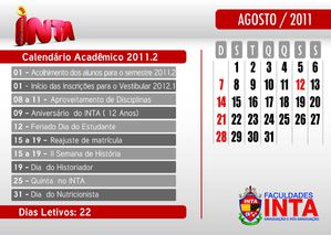 Calendário Acadêmico 2011.2