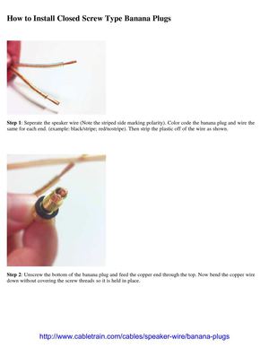 How to Connect Banana Plugs