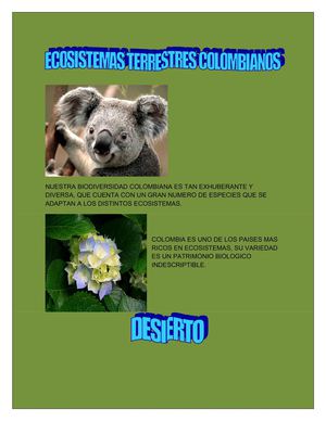 ECOSISTEMAS TERRESTRES COLOMBIANOS