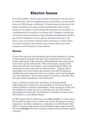 historia de la musica electro house