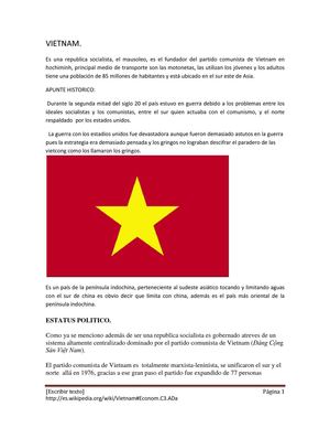 vietnam: por carlos santiago ramirez garibello 
