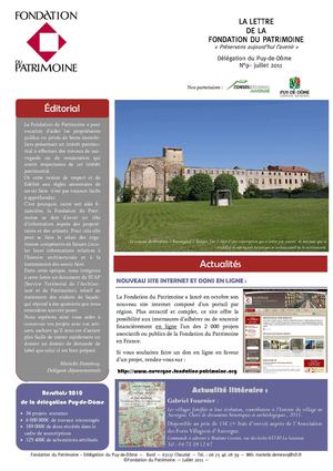 Lettre du Puy-de-Dôme N°9 2011