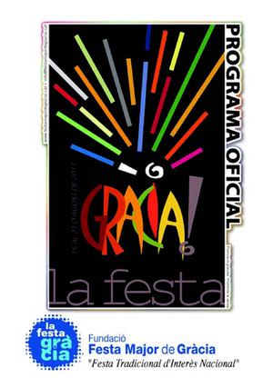 Programa Festa Major de la Vila de Gràcia de Barcelona 2011