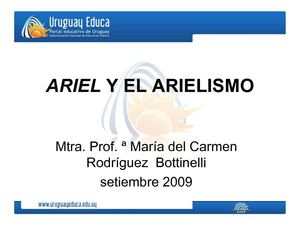 Ariel y el arielismo