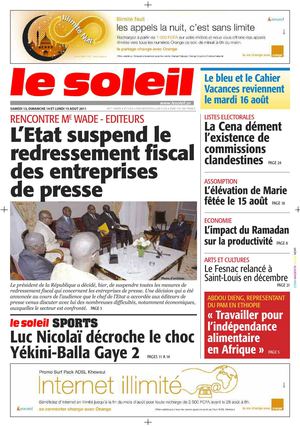 Edition du 13-14-15 Aout 2011