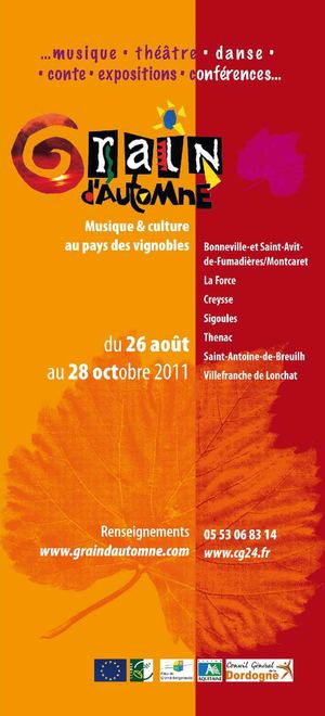 Programme du Festival Grain d'Automne 2011