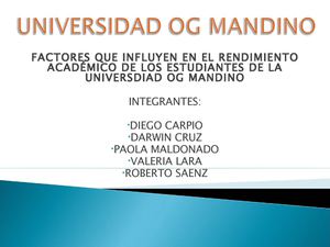 RENDIMIENTO ACADEMICO