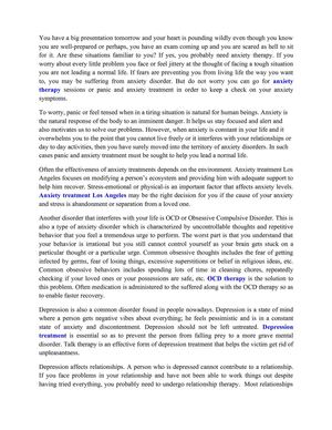 Depression Treatment and its effect on human body