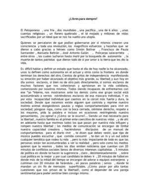 Libres para siempre