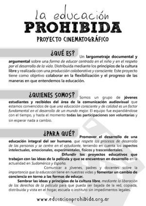 LA EDUCACIÓN PROHIBIDA