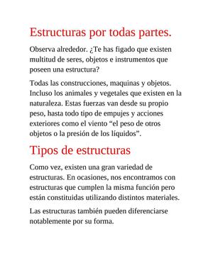 Estructuras por todas partes