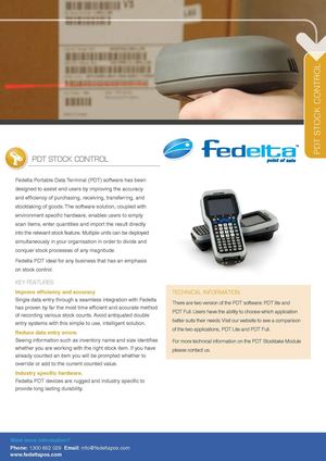 PDT Stock Control- perfect for any business that gives priority on stock control.