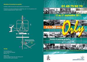 Dépliant de l'exposition "Il y a 50ans ... Orly