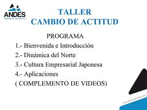 Capacitación Actitud