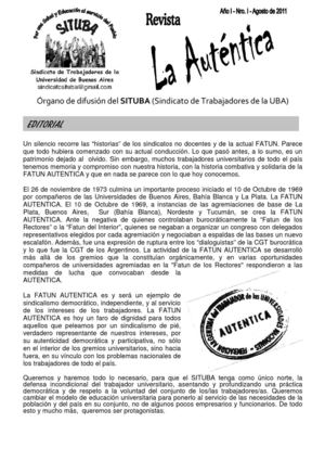 REVISTA LA AUTENTICA 2011