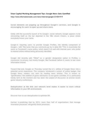 Shaw Capital Working Management Tips: Google News Gets Gamified