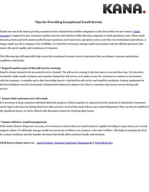 Tips for Providing Exceptional Email Service