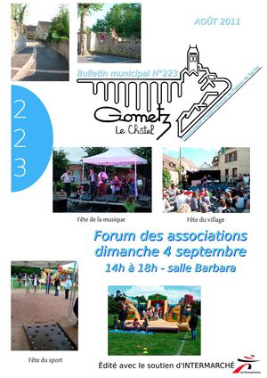 Gometz le Châtel - Bulletin Municipal 223 Août 2011