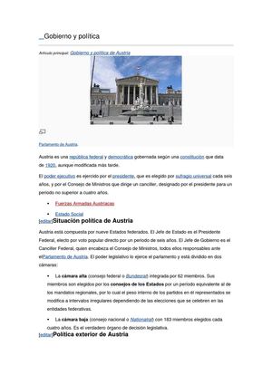 ASPECTO POLITICO DE AUSTRIA