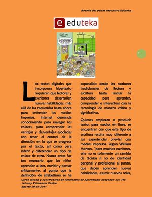 RESEÑA DEL PORTAL EDUTEKA